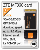 ZTE MF330 PCMCIA data-card