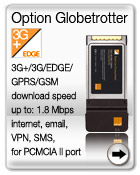 Option Globetrotter card
