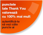 doar online punctele tale Thank You valoreaza cu 50% mai mult