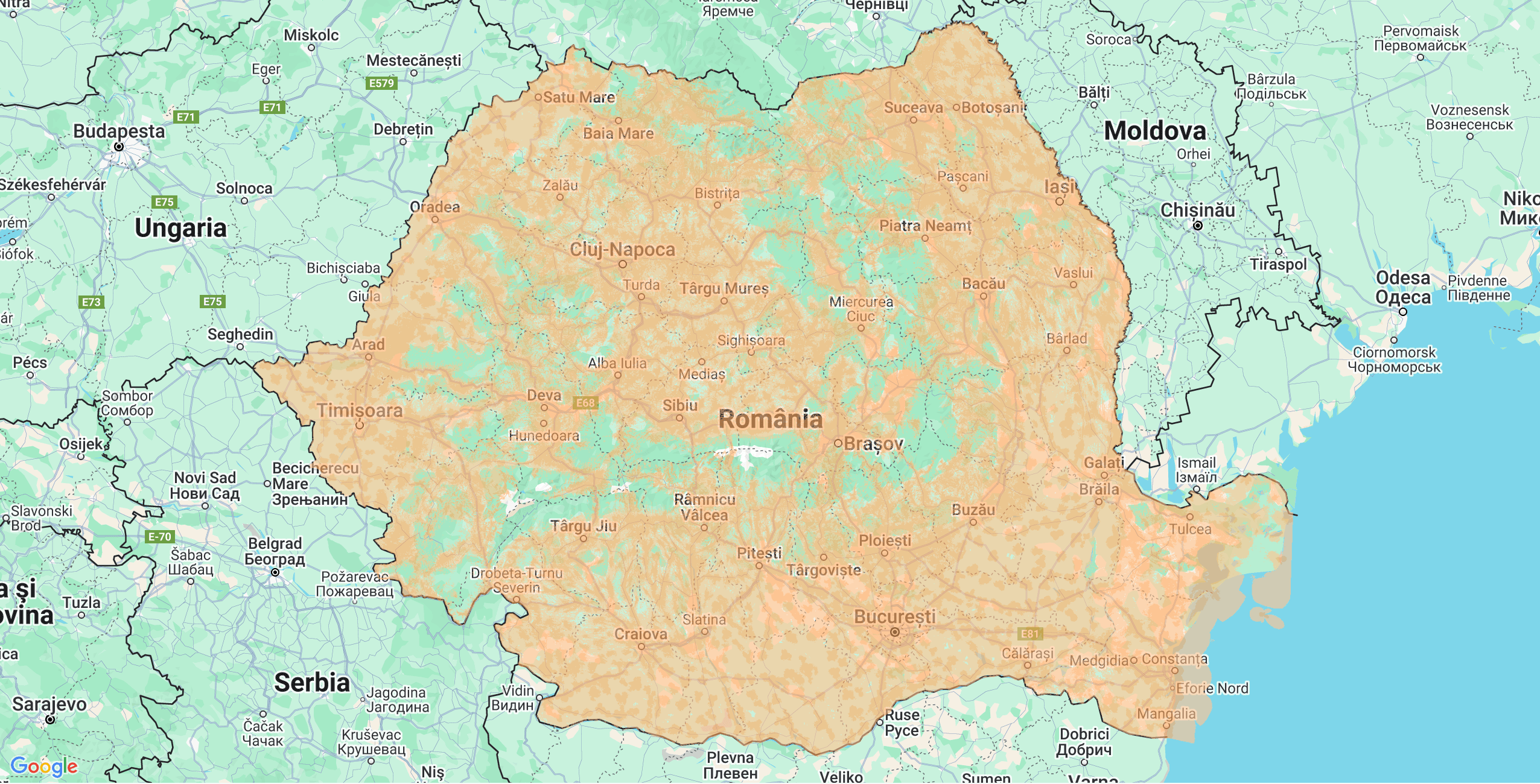 harta romaniei