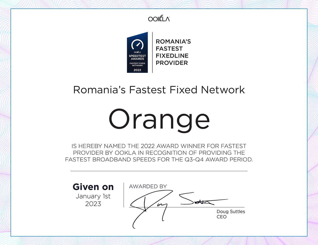 Orange România – rețeaua #1 la performanța serviciilor de voce și date