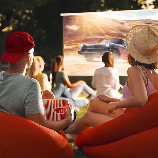 Orange Pop-Up Cinema