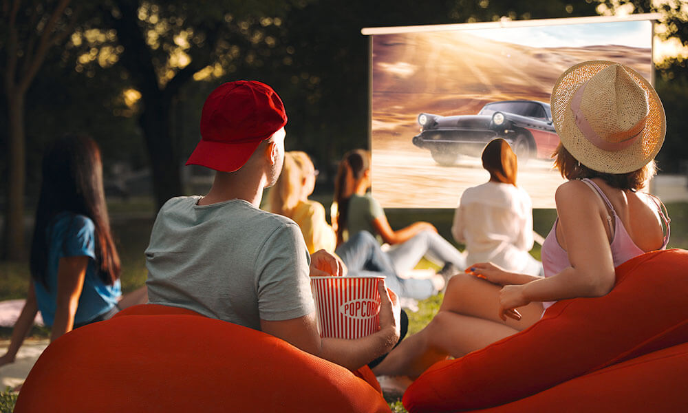 Orange Pop-Up Cinema