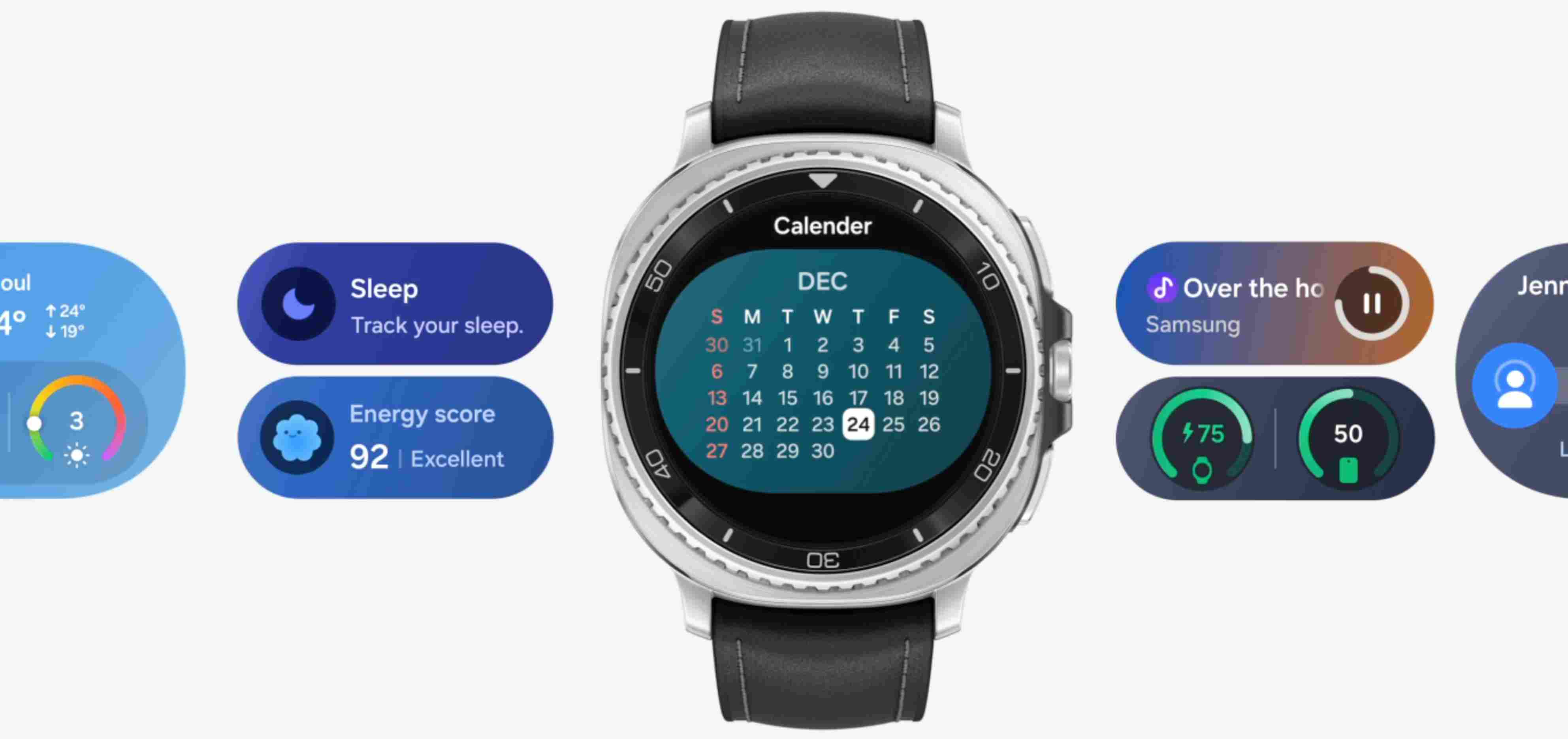 Samsung Galaxy Watch8 Classic - One UI 8 interfață design îndrăzneț