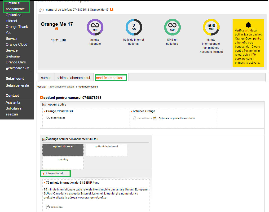 Noile Oferte Orange Prepay