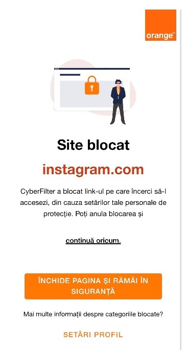 Mesaj pentru paginile care nu sunt securizate HTTPs si HSTS