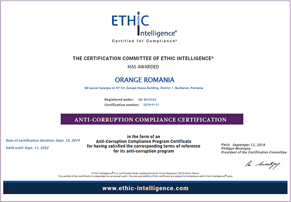 Ghidul de etică Orange