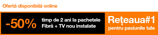 Internet prin fibră + TV