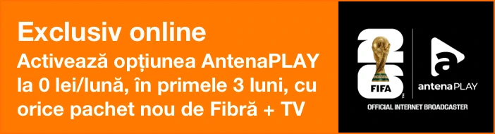 Internet prin fibră + TV