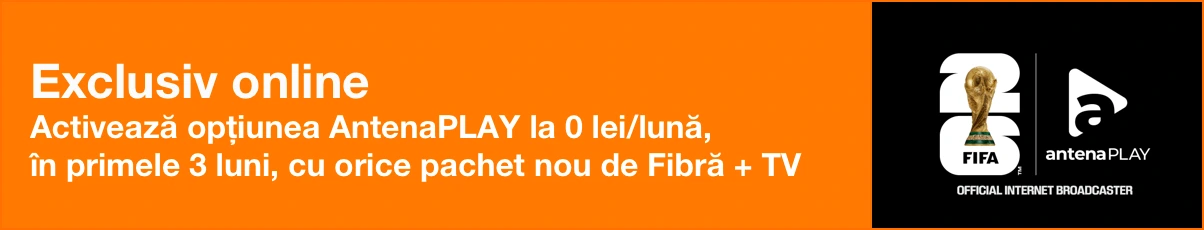 Internet prin fibră + TV