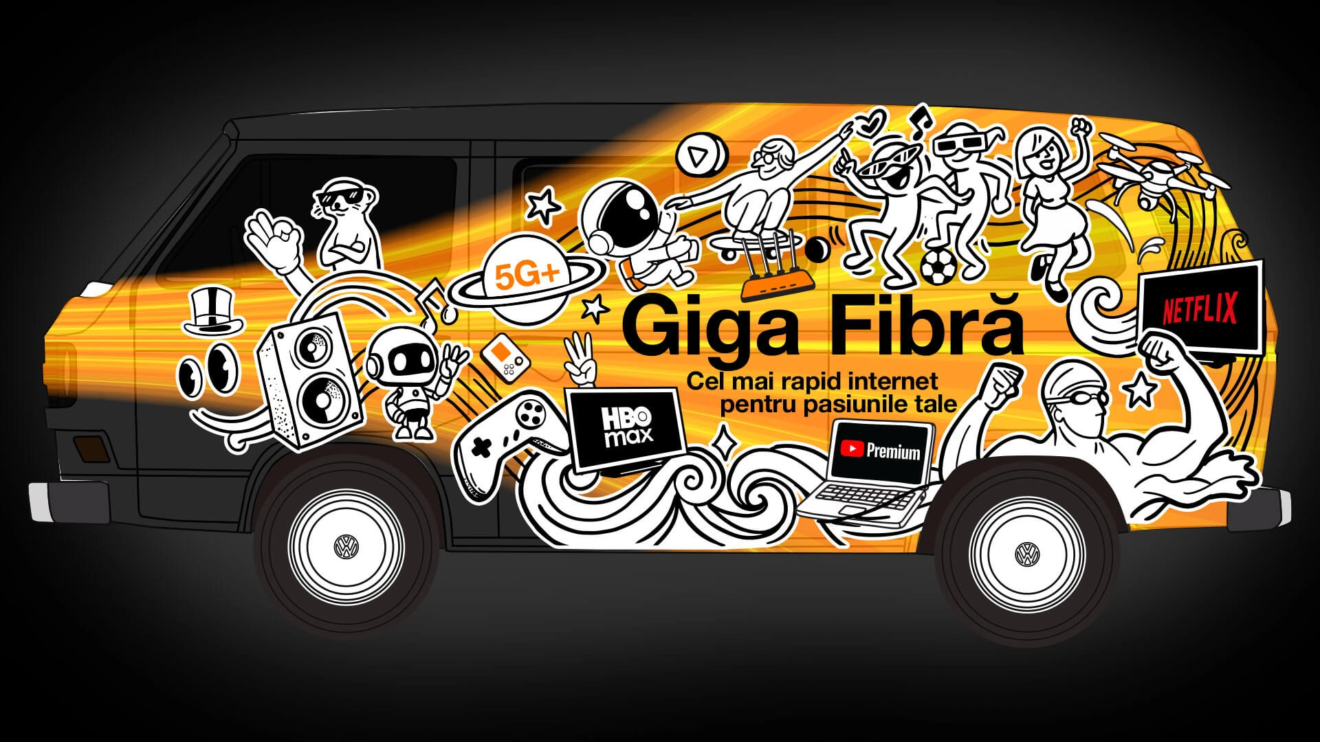 Fibră 2300 - Cel mai rapid internet prin fibră pentru pasiunile tale