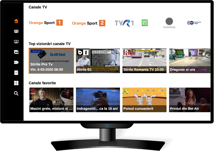 Orange TV Go pentru smart TV