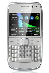 Nokia E6 silver